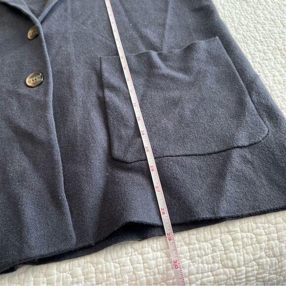 ✨ Ann Taylor Women’s Navy Blue Sweater Blazer XXL - Picture 10 of 11